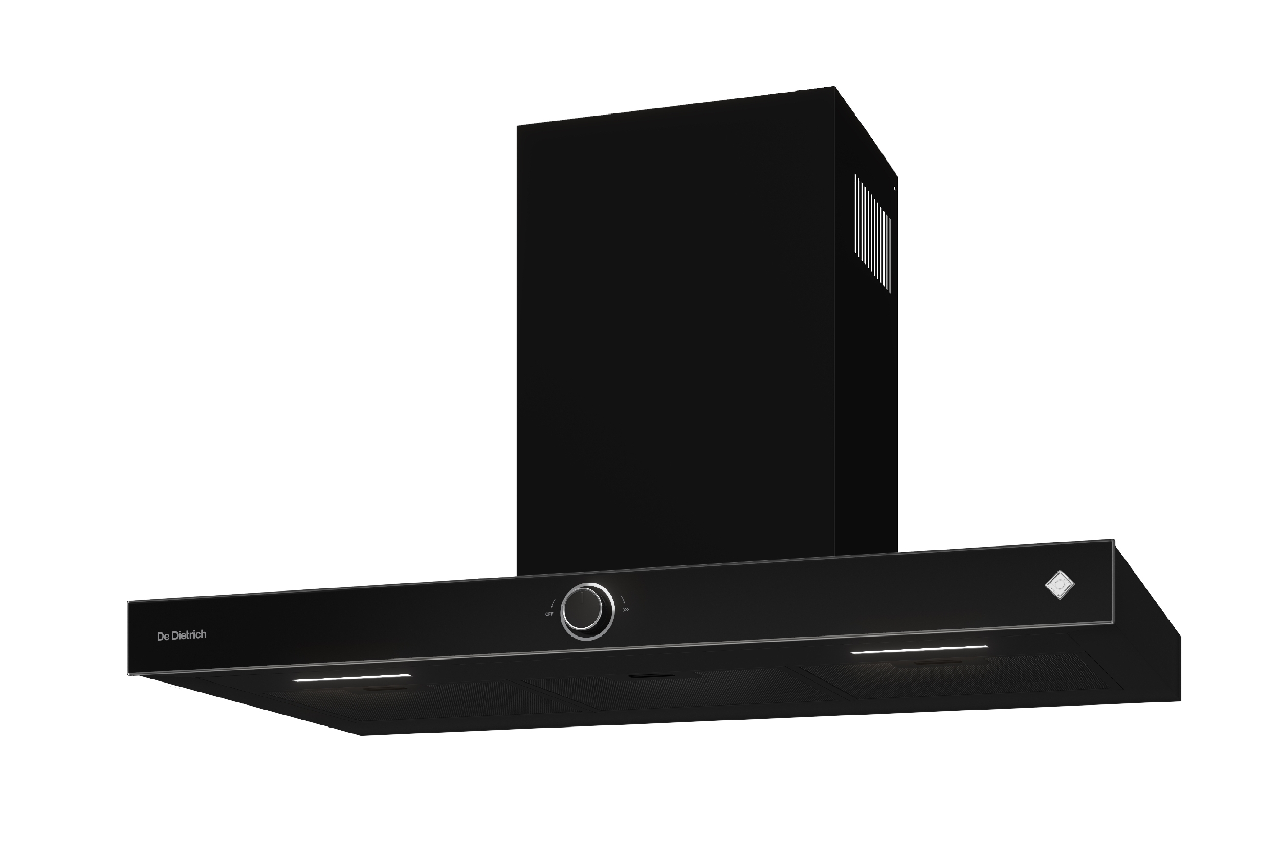 Barevné provedení Stellar Steel odsavače par De Dietrich DHB4934X